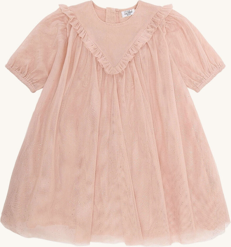 Tyllkjole - HCKaroline - Dusty Rose m. Gullglitt - - 8 år (128) - Kjole