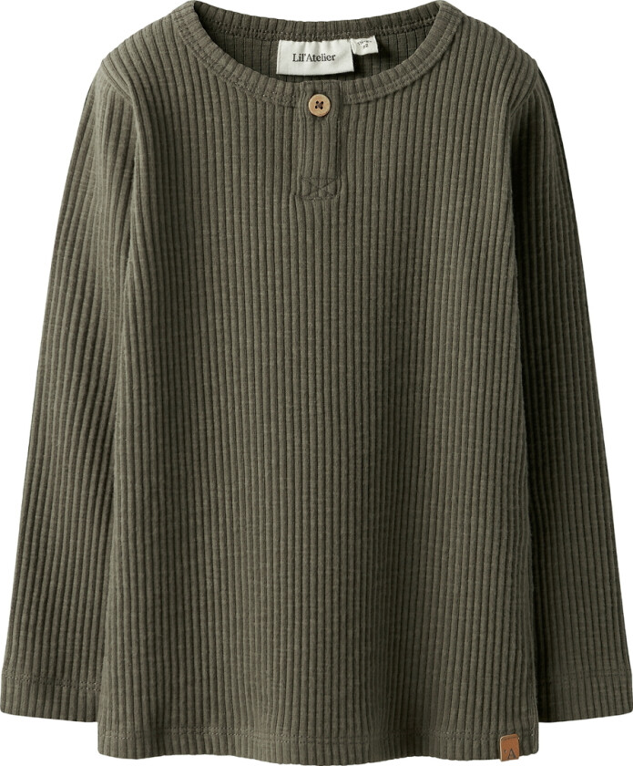 Lil' Atelier Genser - Rib - NbmRajo - Sea Turtle - Lil Atelier - 5 år (110) - Genser