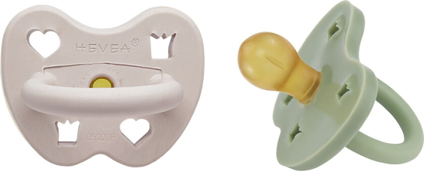 Smokker - 3–36 Md. - 2-pack - Naturgummi - Soft Pebble/Gre - - 3-36 md - Smokk