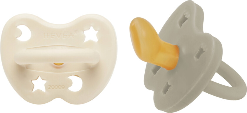 Smokker - 0-3 Md. - 2-pack - Naturgummi - Havremelk og mel - - 0-3 md - Smokk