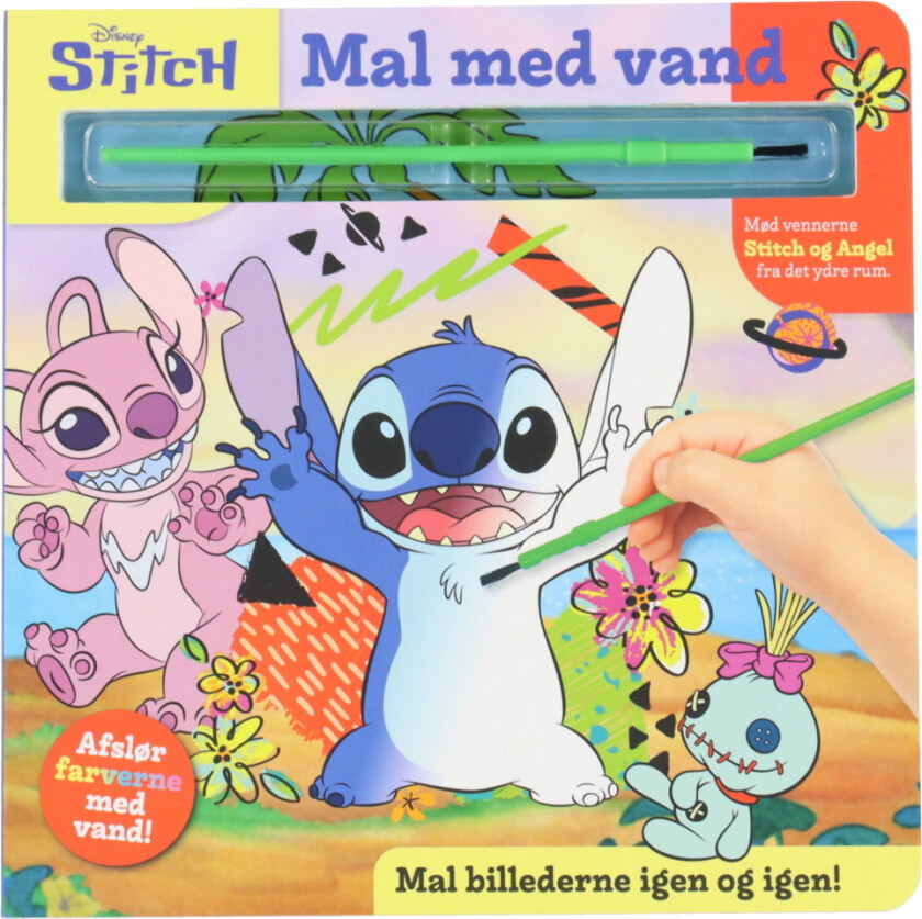 Malebok - Mal med vann - Disney Stitch - - OneSize - Malebok