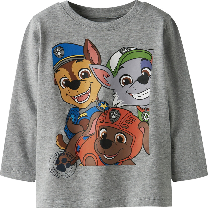 Genser - Paw Patrol - NmmNitin - Grey Melange - - 6 år (116) - Genser