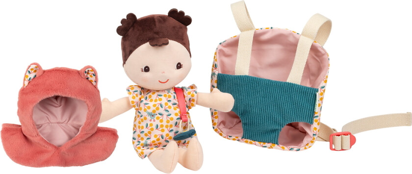 Dukke m. Bæresele - Baby Jeanne - - OneSize - Dukke