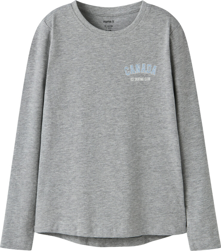 Genser - NkfVix - Grey Melange/Canada - - 7-8 år (122-128) - Genser