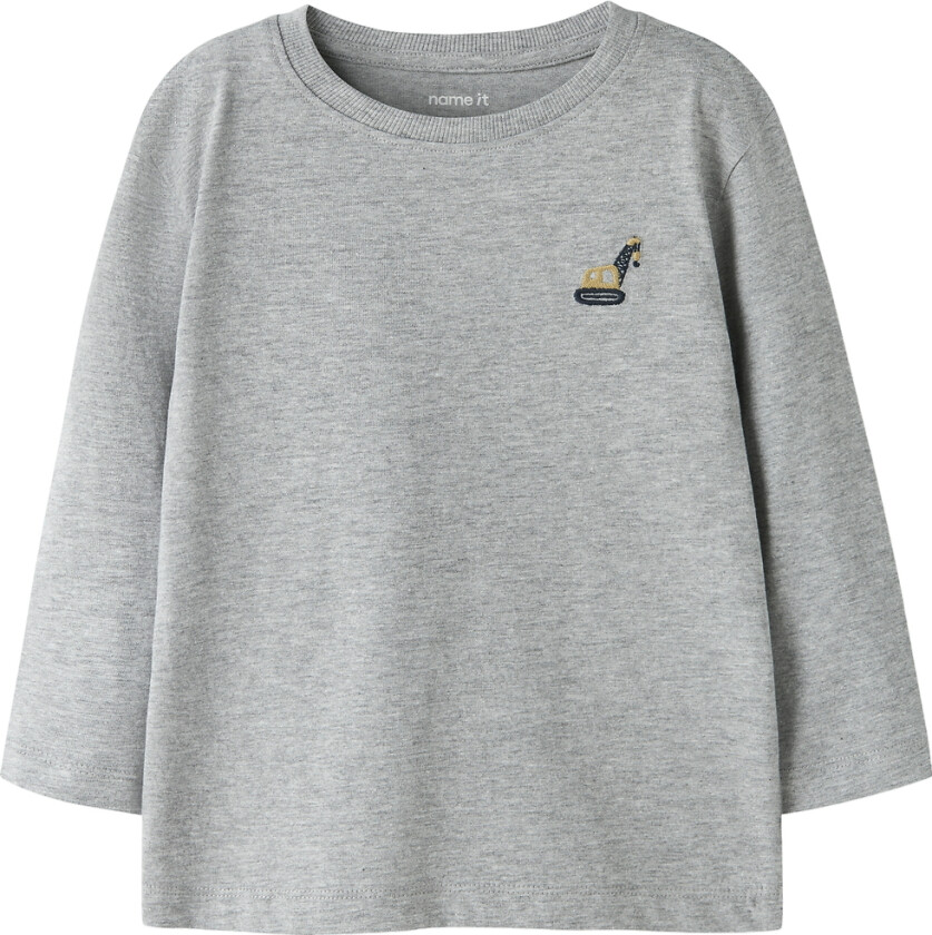 Genser - NmmPennant - Grey Melange/Gravemaskin - - 2 år (92) - Genser