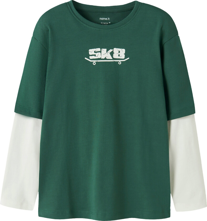 Genser - NkmVarto - Bistro Green/Skate8 - - 9-10 år (134-140) - Genser