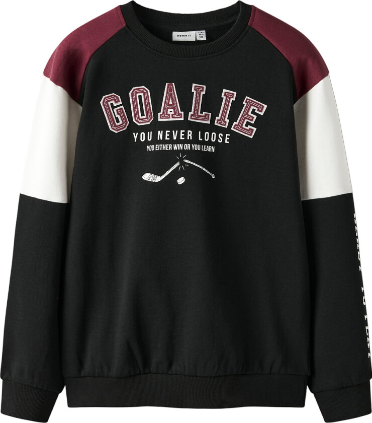 Collegegenser - NkmShawn - Black - - 6 år (116) - Collegegenser