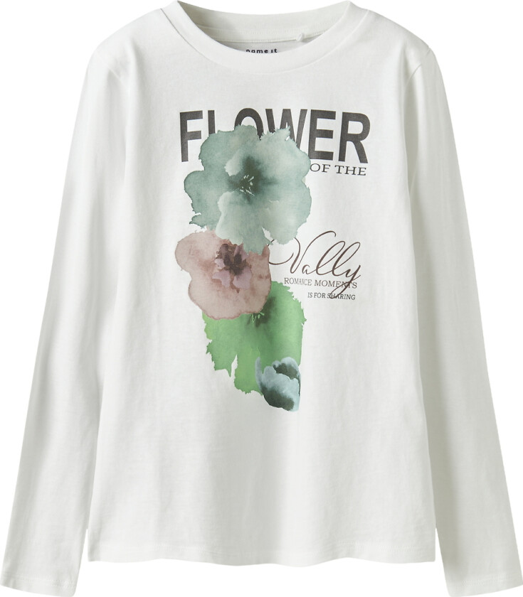 Genser - NkfSaga - Bright White - - 7-8 år (122-128) - Genser