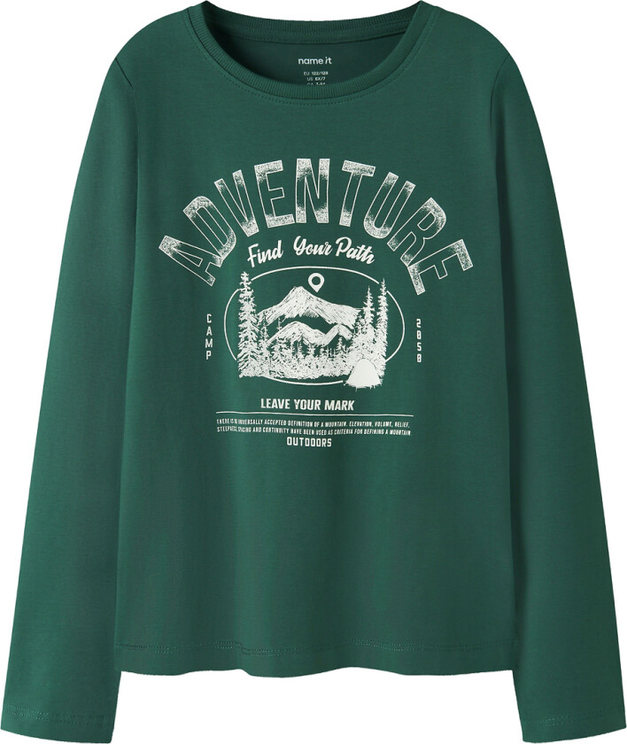 Genser - NkmVux - Bistro Green/Adventure - - 11-12 år (146-152) - Genser