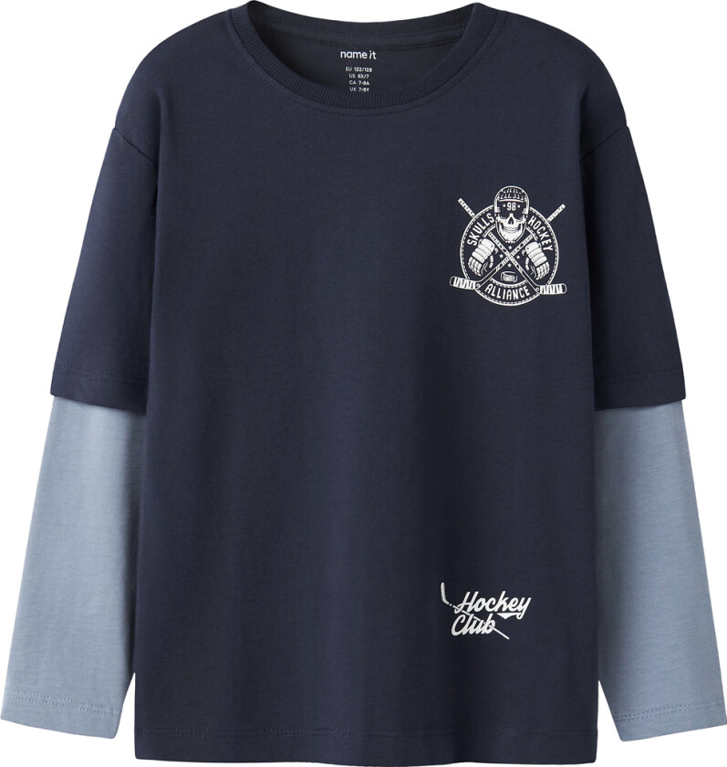 Genser - NkmVarto - Navy Blazer/Skull - - 6 år (116) - Genser