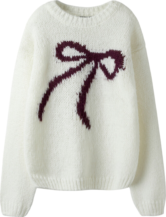 Genser - Strikk - NlfBow - White Alyssum - - 13-14 år (158-164) - Genser