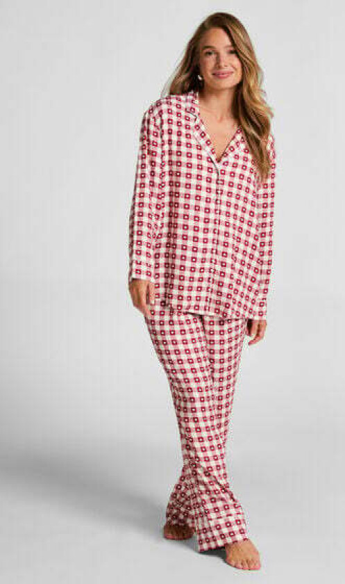 Pyjamassett twill Rød