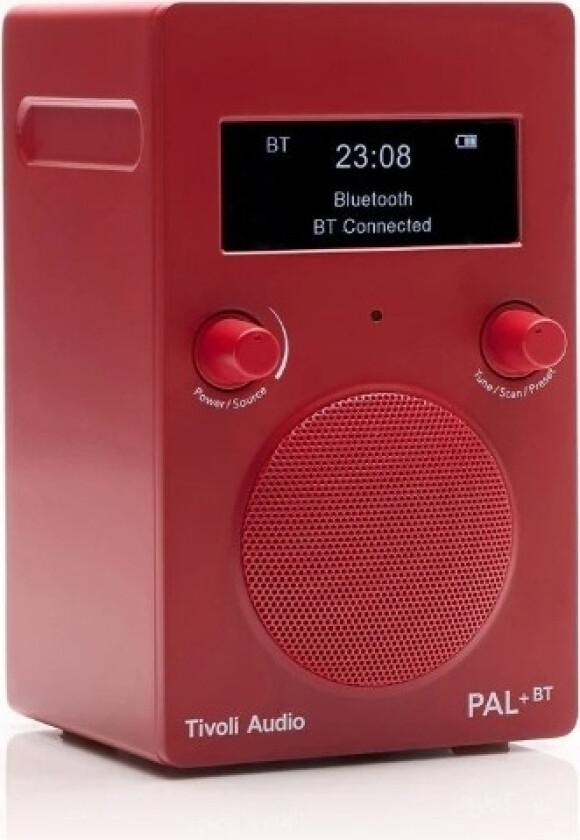 Audio PAL+BT DAB+ bærbar radio, rød