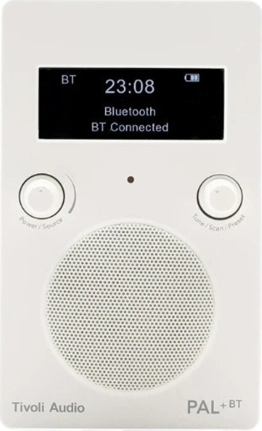 Audio PAL+BT DAB+ bærbar radio, hvit