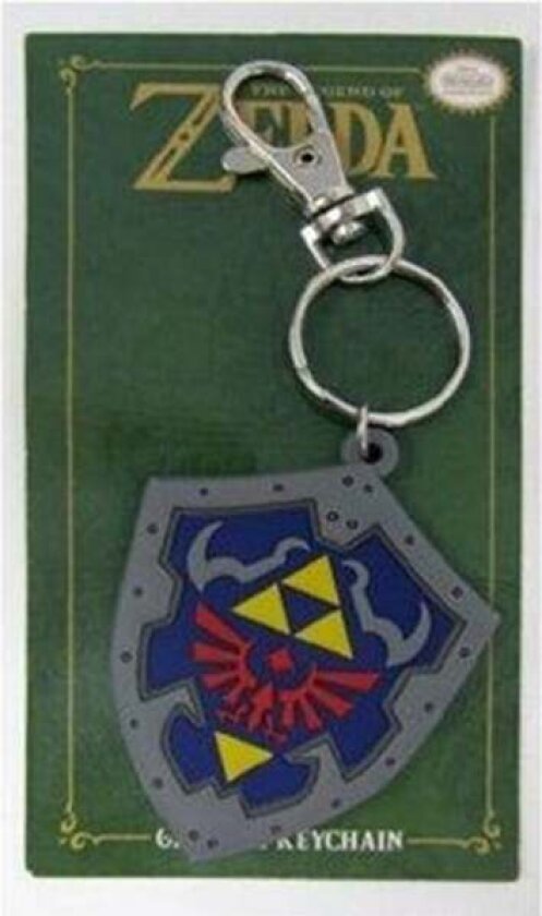 Zelda - Soft PVC Keychain - Hylian Shield - Nøkkelring