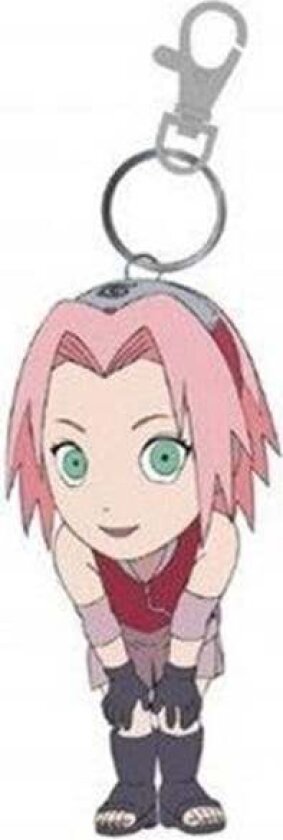 Naruto Shippuden - Soft PVC Keychain - Chibi Sakura - Nøkkelring