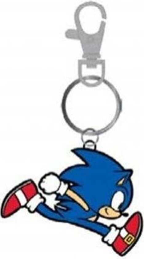 Sonic the Hedgehog - Soft PVC Keychain - Sonic - Nøkkelring
