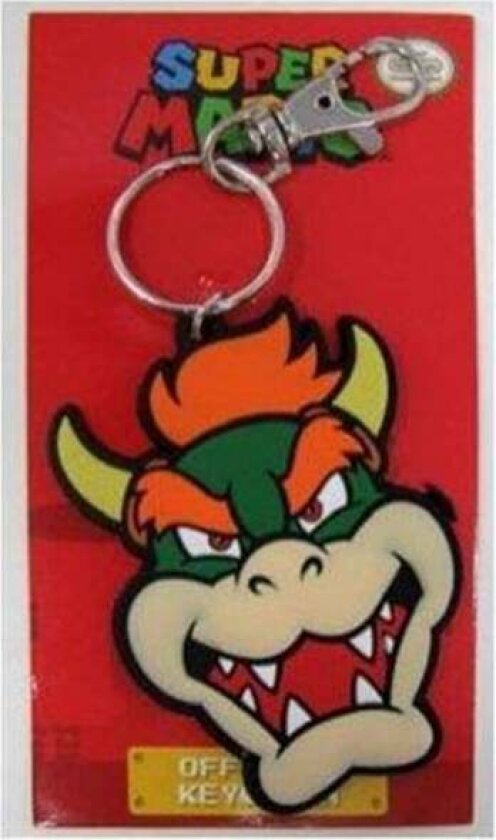Super Mario - Soft PVC Keychain - Bowser - Nøkkelring
