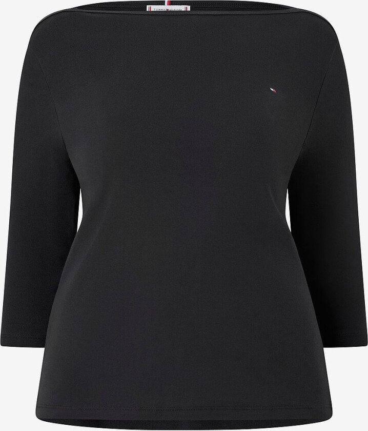 Topp Crv Slim Cody Boat-nk 3/4slv - Svart