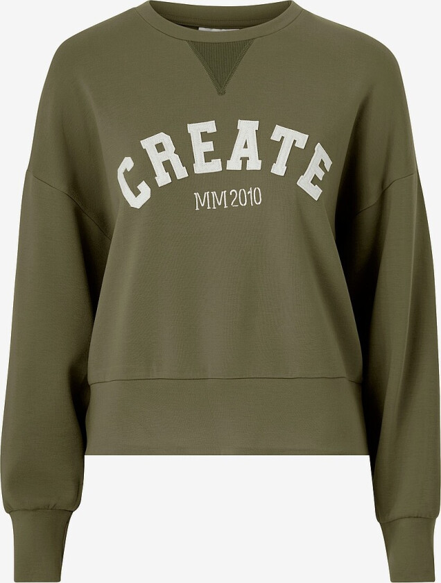 Collegegenser mmCelli O-LS Sweatshirt - Grønn