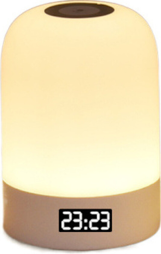 Berøringsaktivert nattlampe med soloppgangssimulering, vekkerklokke, 3-veis dimbar varmhvit sengelampe, RGB atmosfærisk bordlampe