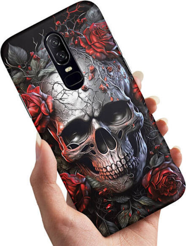 OnePlus 7 Pro - Deksel/Mobildeksel Skull Roses