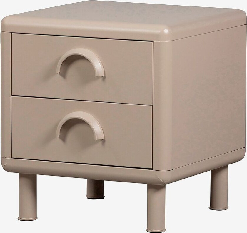 Rune Kommode/nattbord 2 skuffer, Beige