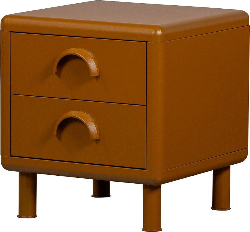 Rune Kommode/nattbord 2 skuffer, Gul