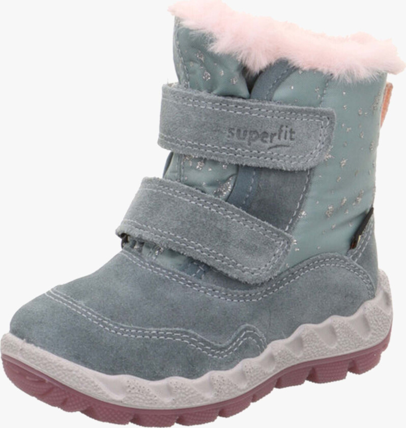 Icebird Vintersko, Light Green/Pink, 24 - Vintersko & Vinterstøvler - Semsket skinn