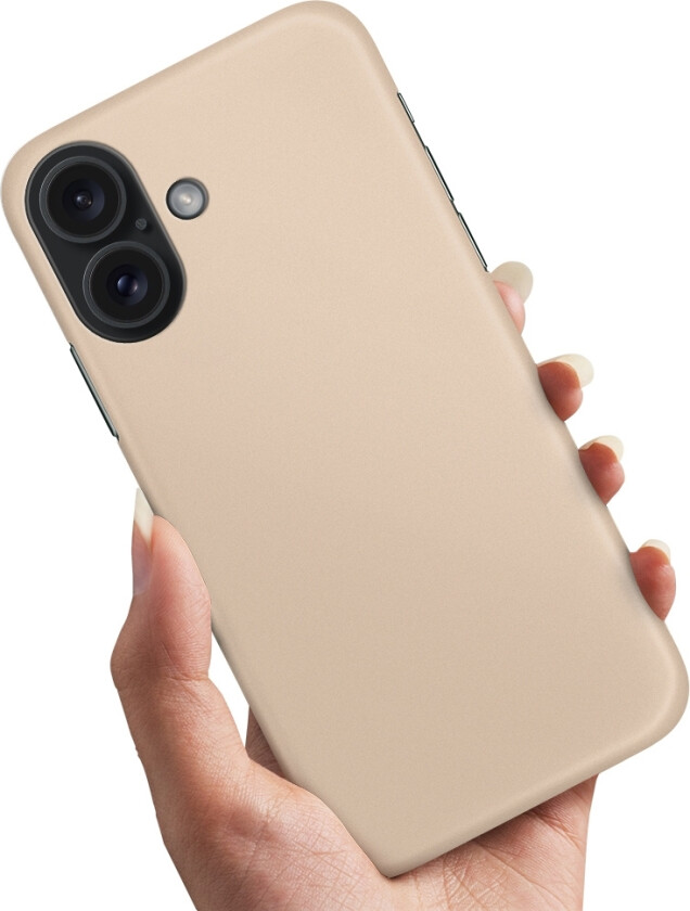 iPhone 16 Plus - Deksel/Mobildeksel Beige
