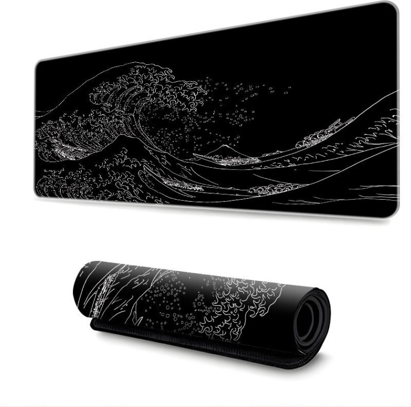 Utvidet musematte / skrivebordsunderlag wave S