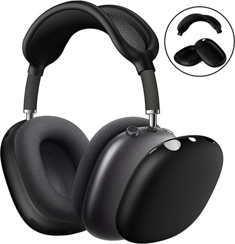 Øreputer, beskyttelsesdeksel og bøylepute for Airpods Max-hodetelefoner