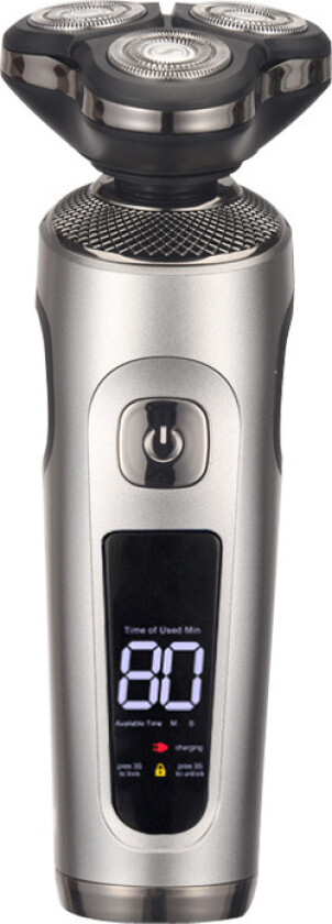 Elektrisk barbermaskin med roterende 3D barberblad