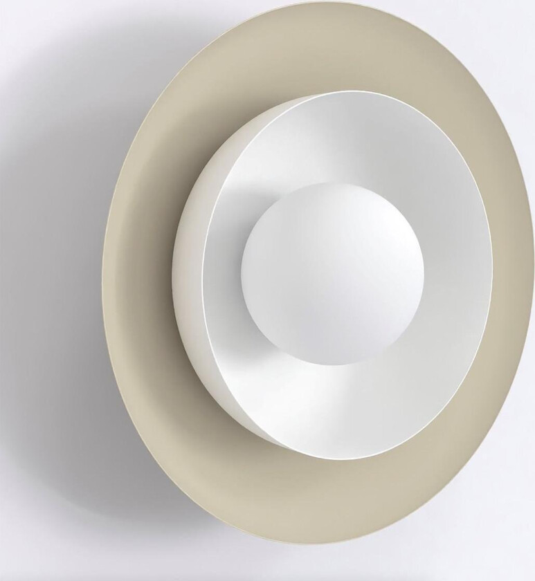 Poppi vegglampe - Mokka / Hvit