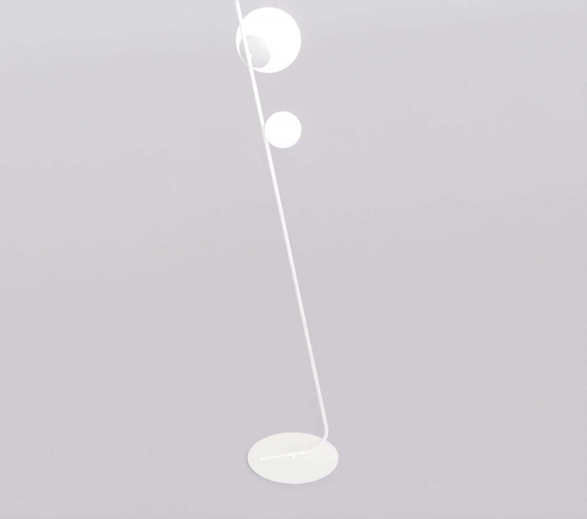 Tatu gulvlampe 2 lys - Hvit