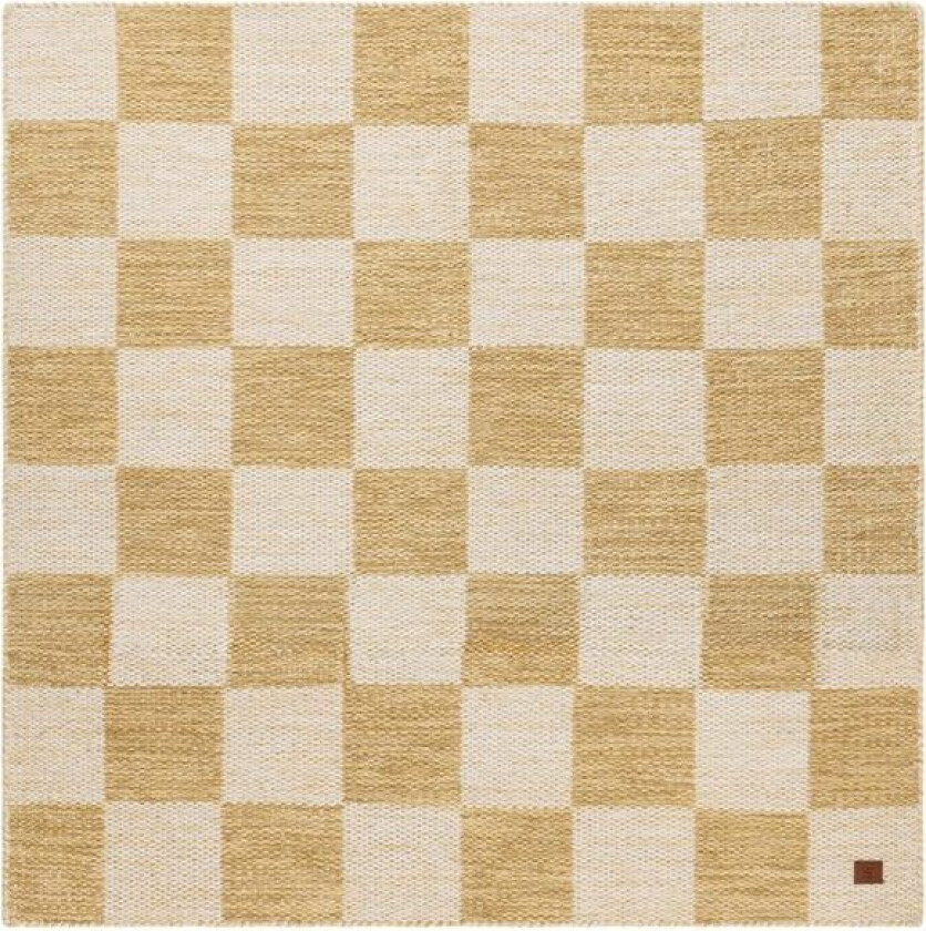 Ullteppe Chessie Kvadrat - 300x300 cm, Oker-gul