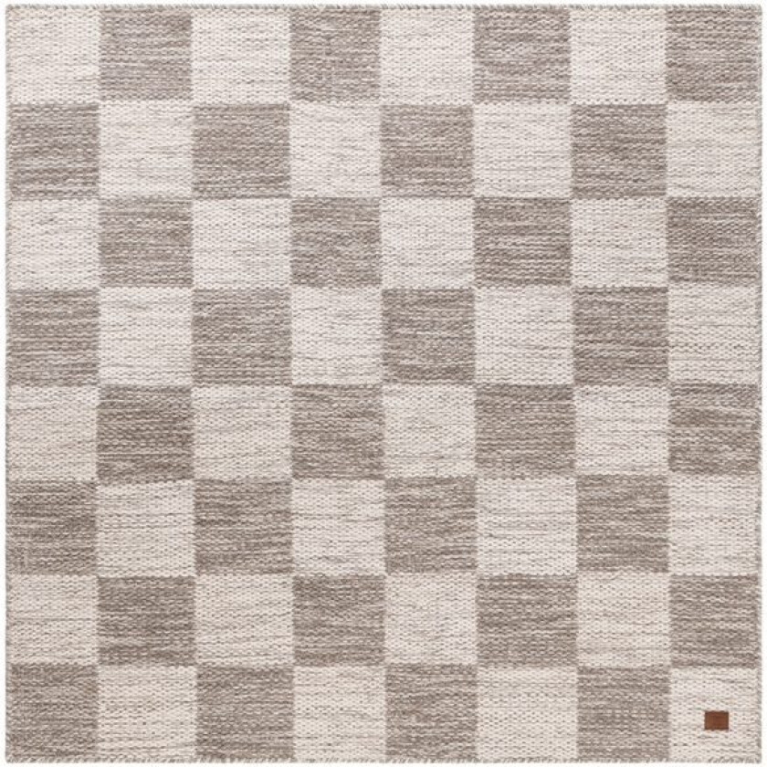 Ullteppe Chessie Kvadrat - 200x200 cm, Grå