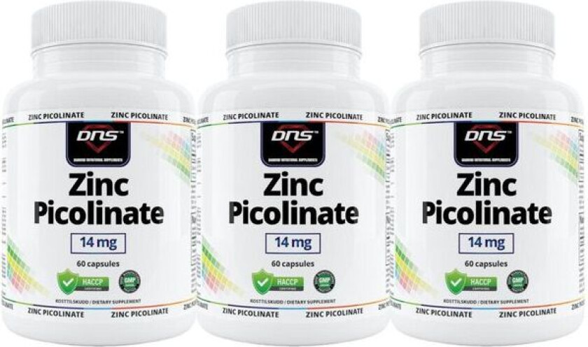 3-pack Zinc Picolinate - 3 x 60 kapsler
