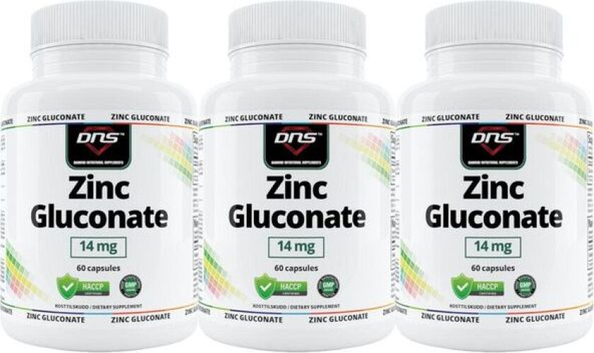 3-pack Zinc Gluconate - 3 x 60 kapsler