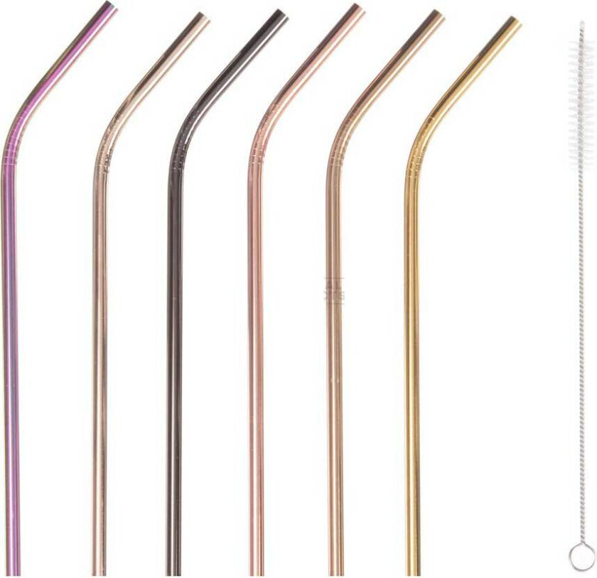 Bilde av Mixology metallsugerør, 6-pakning