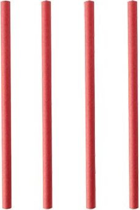 Papirsugerør røde 15 cm 200-pakning