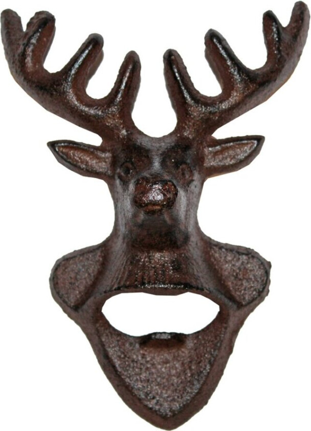 Veggmontert kapselåpner hjortehode