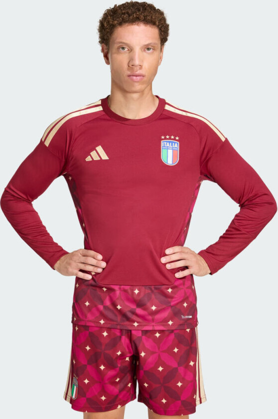 Italy 26 Home Goalkeeper Long Sleeve Jersey, størrelse Small