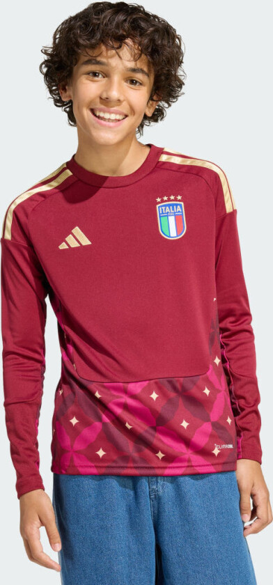 Italy 26 Home Goalkeeper Kids Long Sleeve Jersey, størrelse 128 cm