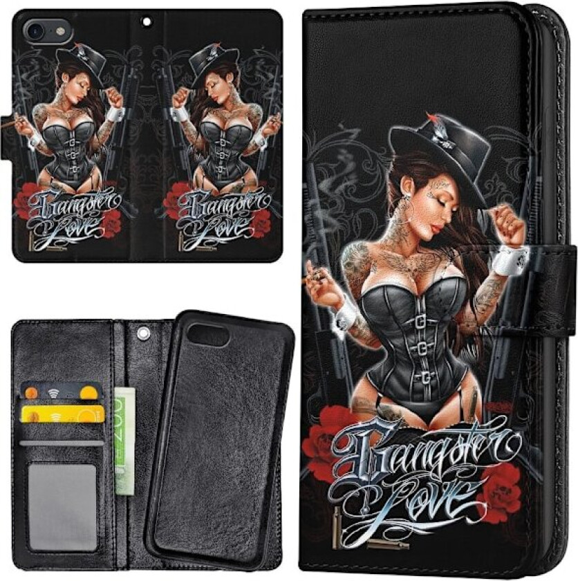 iPhone 16e - Lommebok Deksel Gangster Love