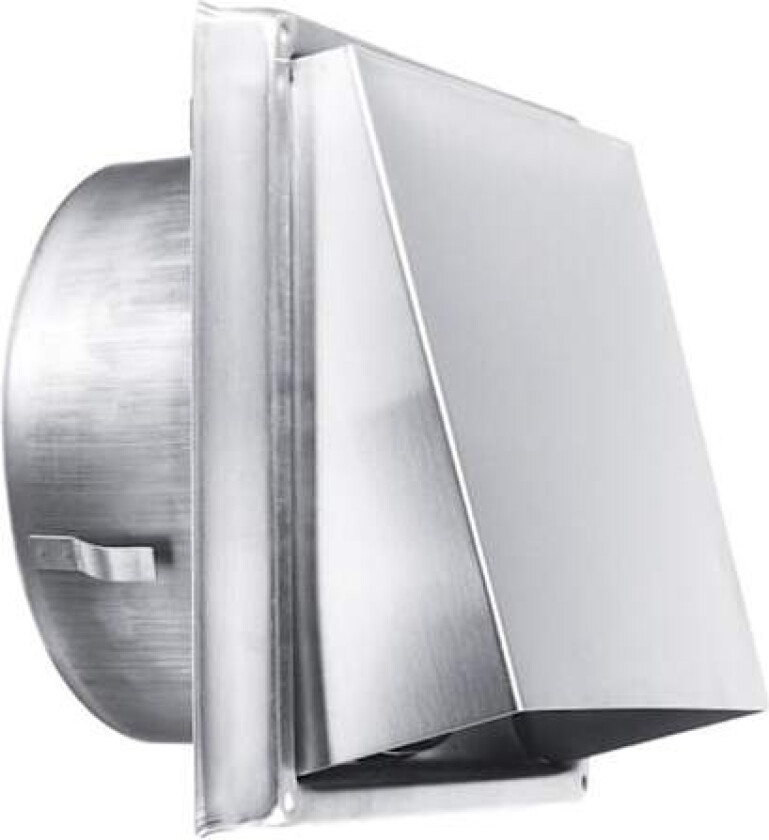 150 mm ventilasjonsrist i rustfritt stål - værbestandig med tilbakestrømningsventil - perfekt for tørketromler, kjøkkenhetter, ventiler og eksoskanaler