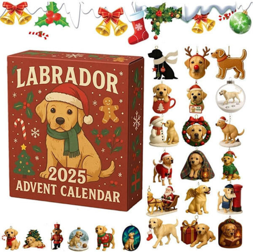 LABRADOR Adventskalender - Julegave Akryl Anheng