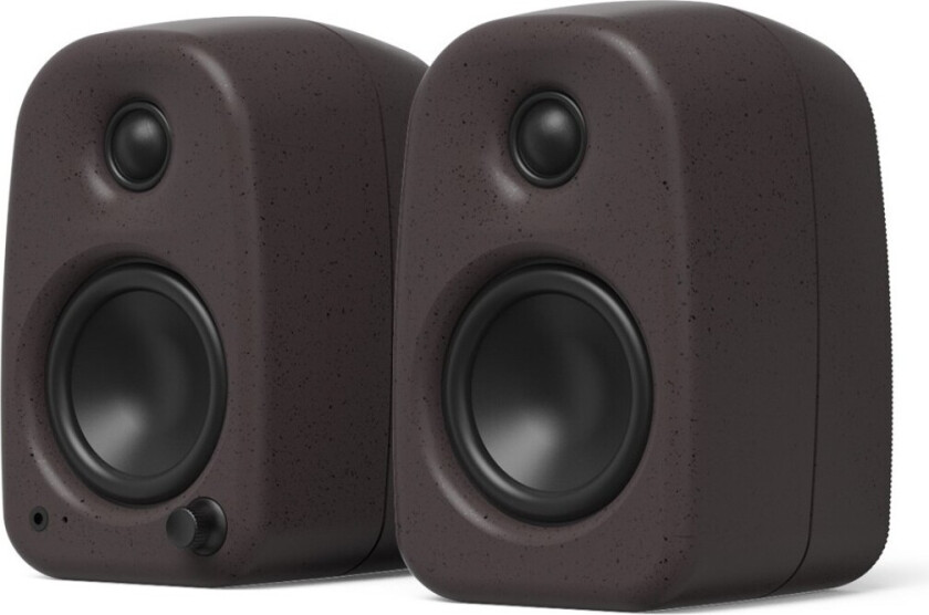 Kanto UKI 100W Desktop Speakers with Bluetooth USB-C and Headphone Out Pumice Grey (Pair)