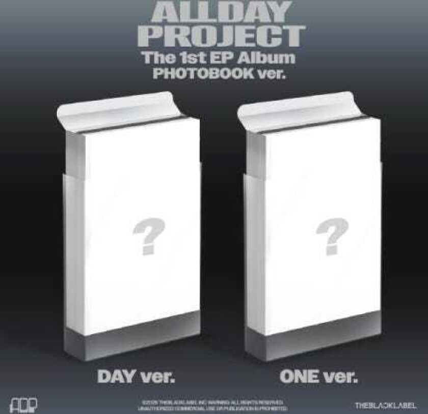 Allday Project Allday Project Photobook Version Random Cover incl. Photobook, 2 Photocards, Group Photocard, Fragrance Card, Sticker + Folded Poster CD