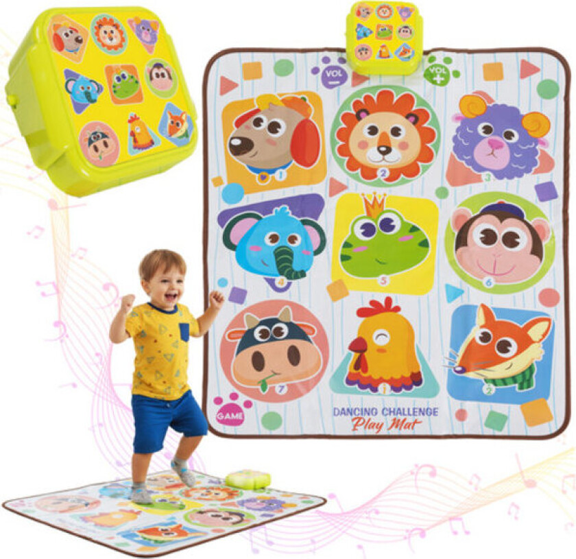 Dansmatta interaktiv - 82×65 cm musikleksak